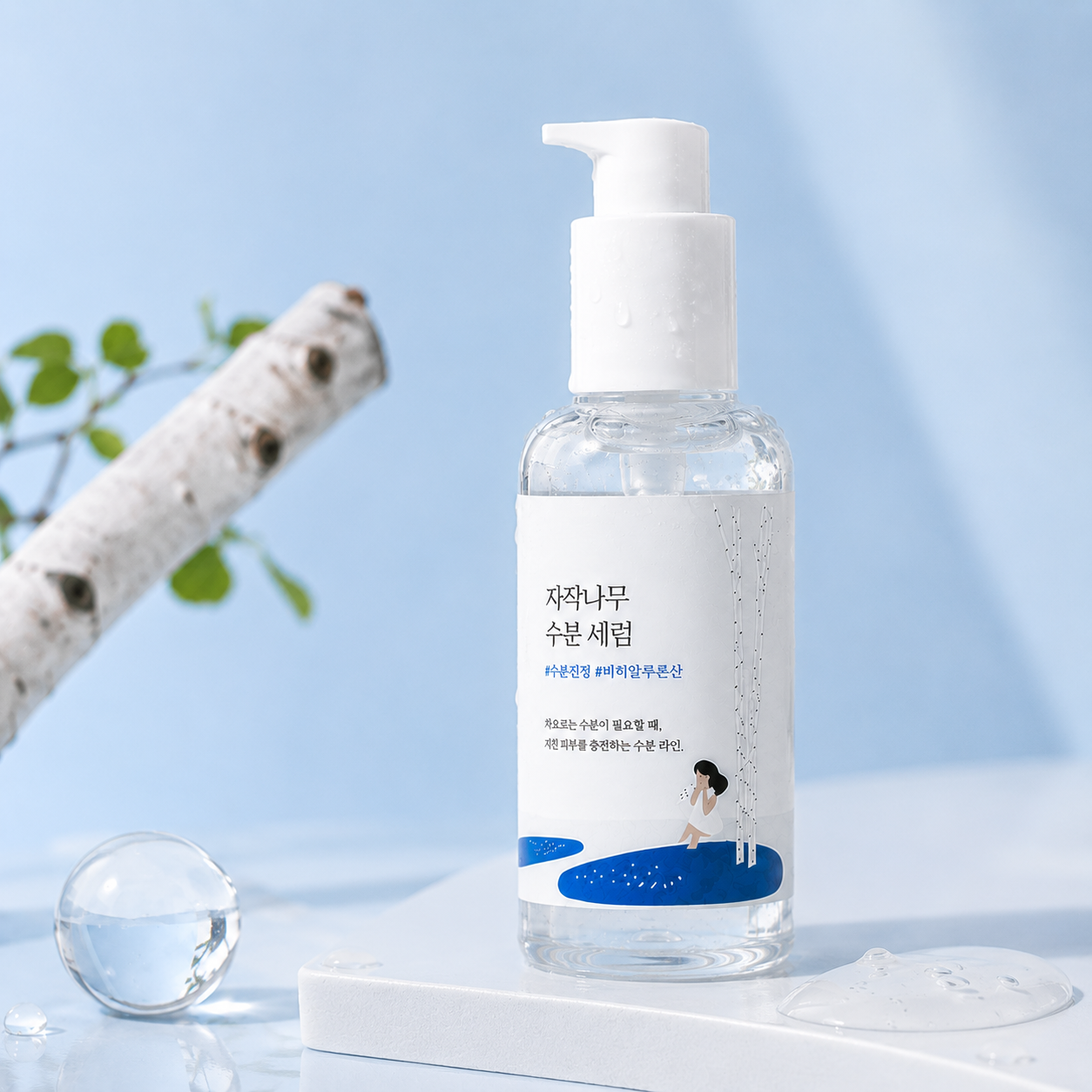 Birch juice moisturizing serum